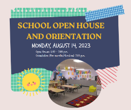 SCHOOL OPEN HOUSE FB post